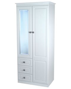 Snowdon 2'6 Combi White Wardrobe