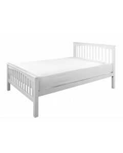 Sandra HE White Bed Frame - Double  (4'6)