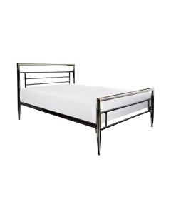 Mercury Chrome / Black Nickel Bed (4'6")