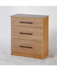 Mya Oak 3 Drawer Deep Chest