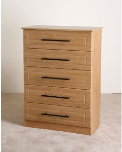 Mya Oak 5 Drawer Chest 