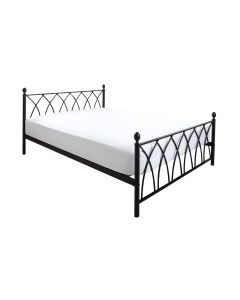 Alamo Black Metal Bed (4'6")