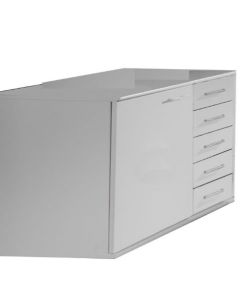   Davos - Combi chest white 1 Door 5 drawer